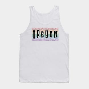 LGBTQ PATTERN AMERICA OREGON Tank Top